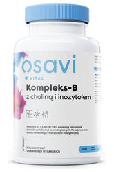 Osavi B-Complex with Choline & Inositol in a vegan capsule supplement bottle.